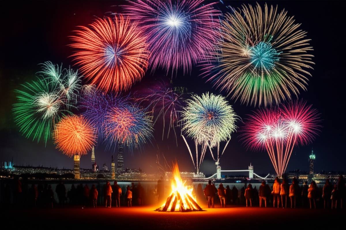 جشن شبانه گای فاکس لندن