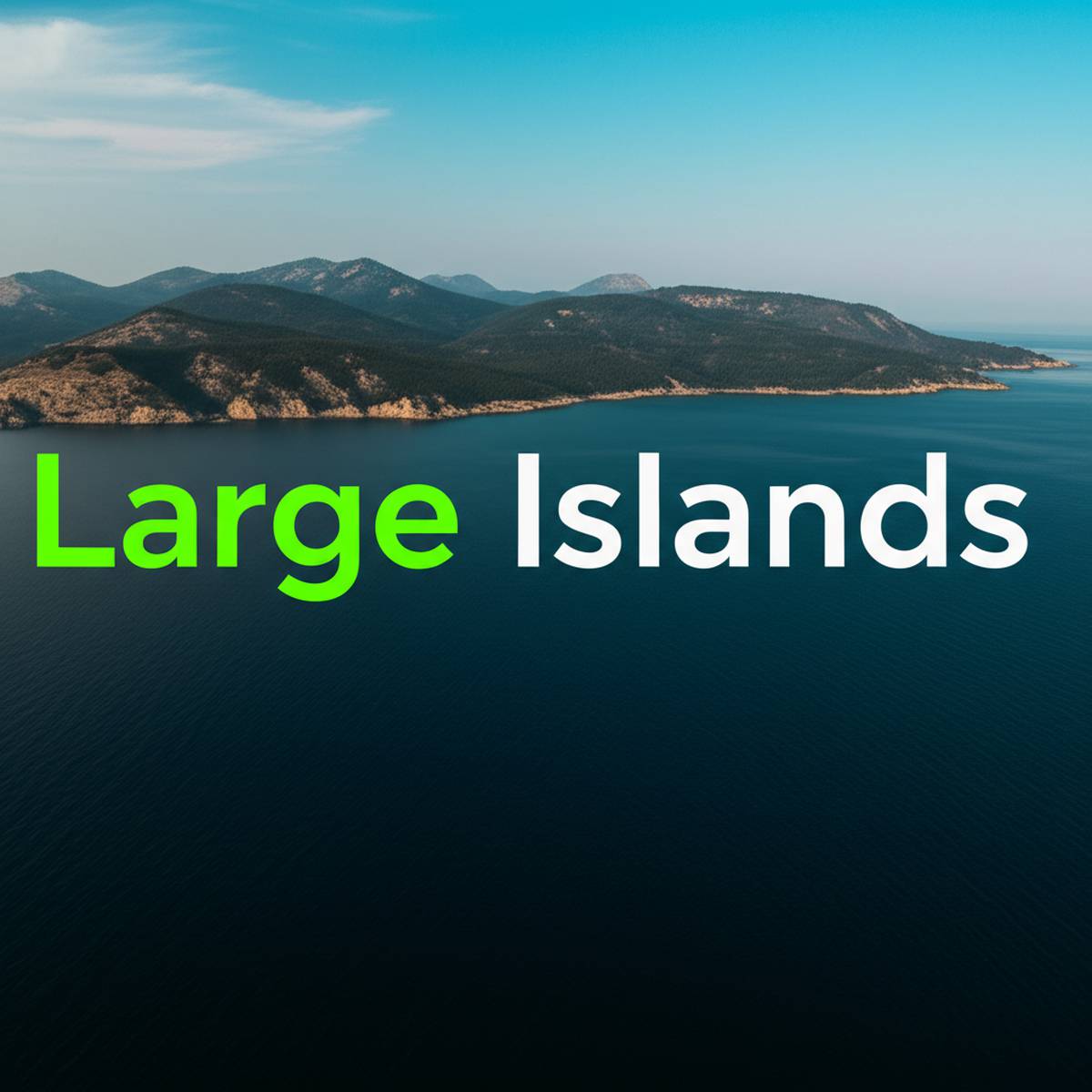 جزایری با وسعت زیاد