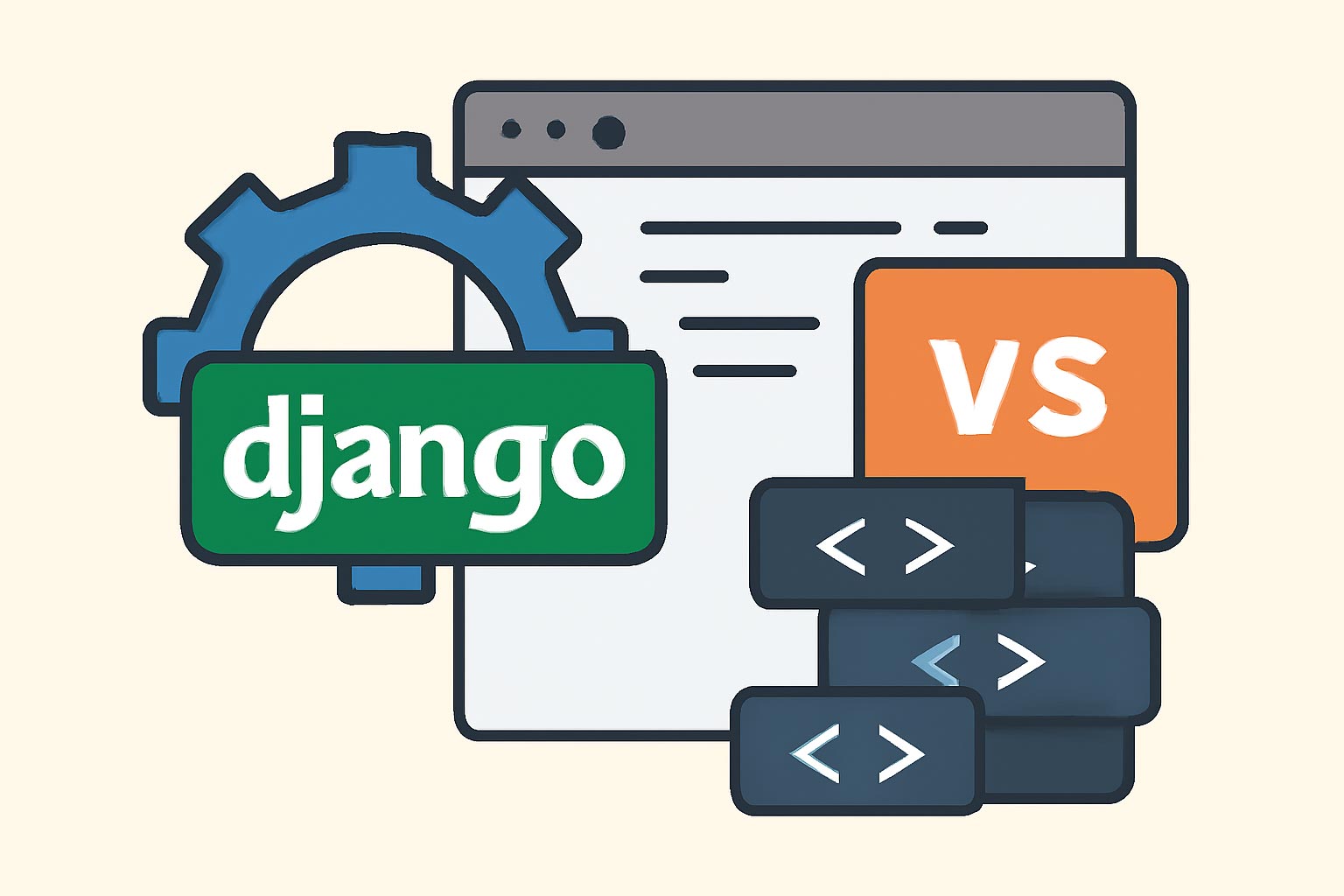 Django در مقابل سایر فریم ورک های بک اند؛ یک تحلیل مقایسه ای