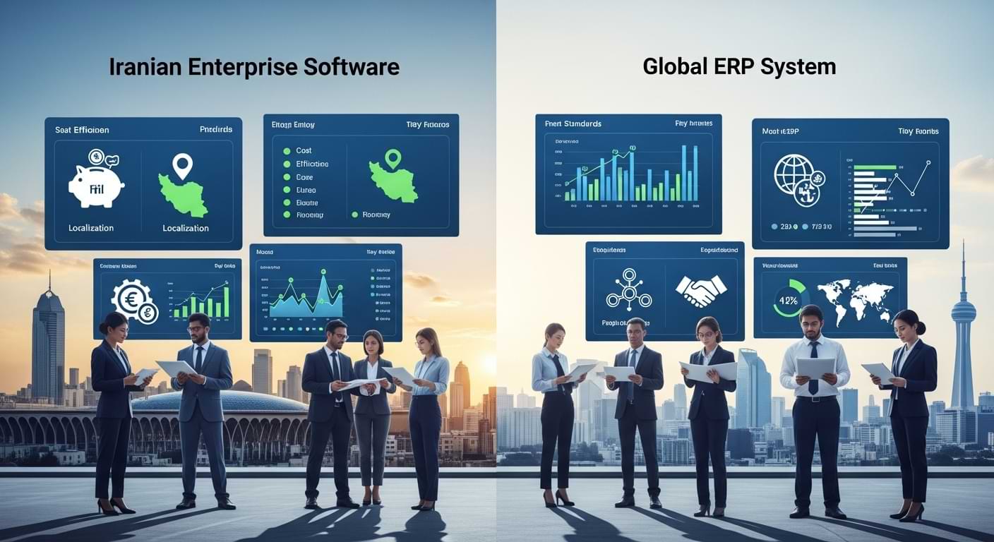 مقایسه ERPهای بومی و خارجی آیا ERP ایرانی کیفیت رقابت جهانی دارد؟